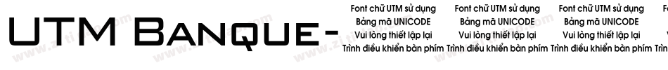 UTM Banque字体转换